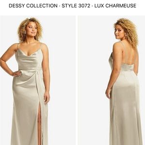 Dessy Collection style 3072 in champagne